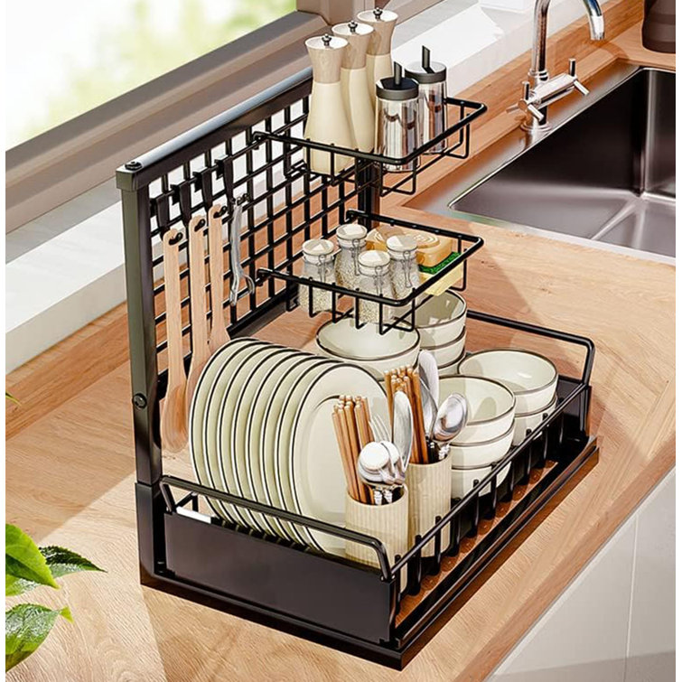 Plate rack 2024 cabinet organizer